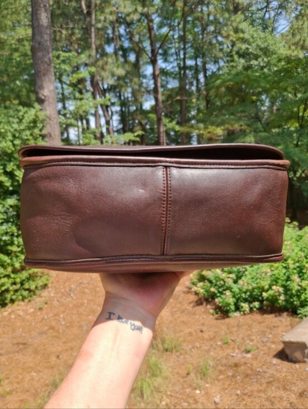 Vintage 2000 Coach Mahogany Glove Tanned Leather Patricia's Legacy Bag #9951 - Picture 7 of 16